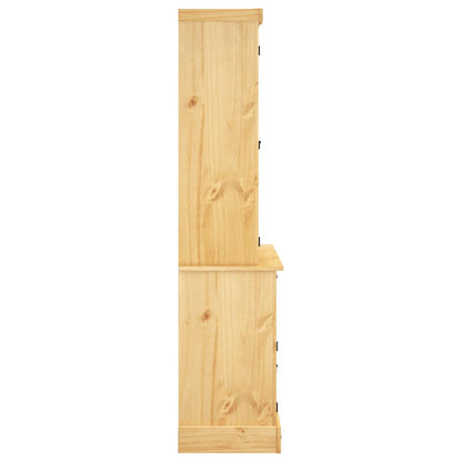 Skåp Trä Corona Brun 112x43x196 cm massiv mexikansk furu