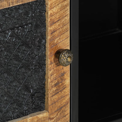 TV-Möbel Trä TV-Bänk 110x30x40 cm massivt mangoträ och järn