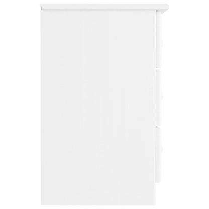 Sängbord Nattduksbord Vit ALTA 41x35x55,5 cm massiv furu