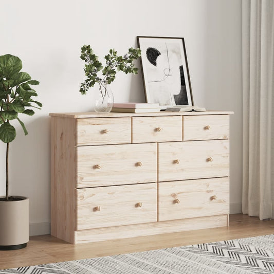Byrå Trä ALTA 112x35x73 cm massiv furu