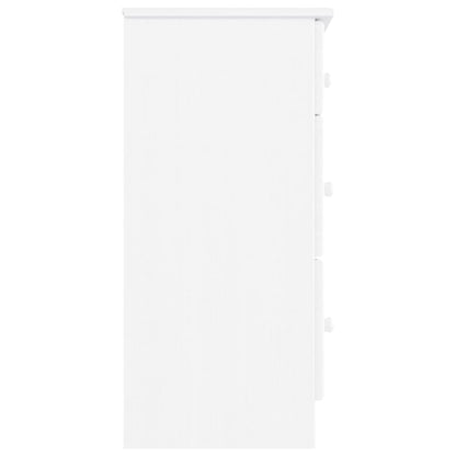 Byrå Vit ALTA 112x35x73 cm massiv furu