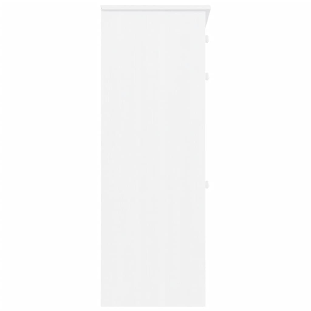 Skoställ Vit Skoskåp ALTA 77x35x96 cm massiv furu