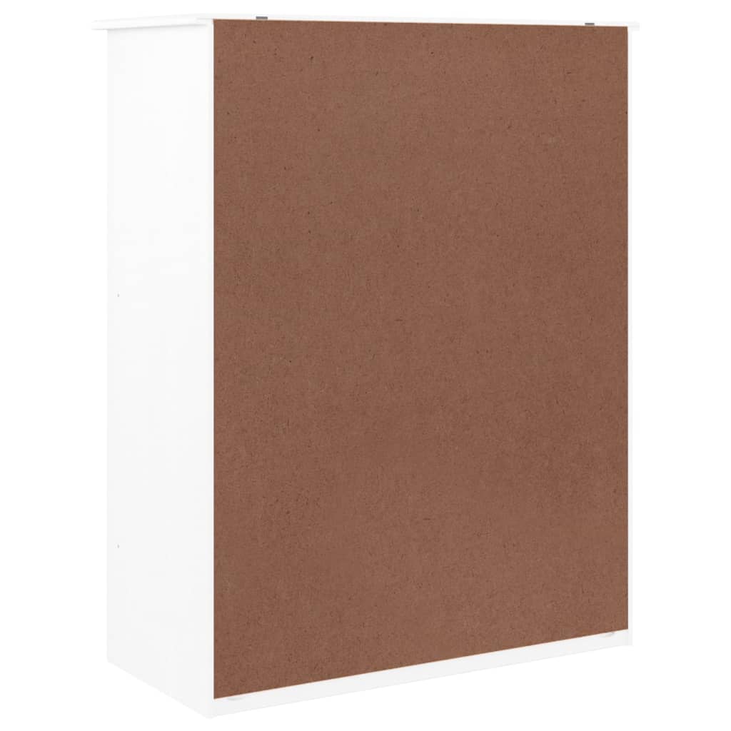 Skoställ Vit Skoskåp ALTA 77x35x96 cm massiv furu