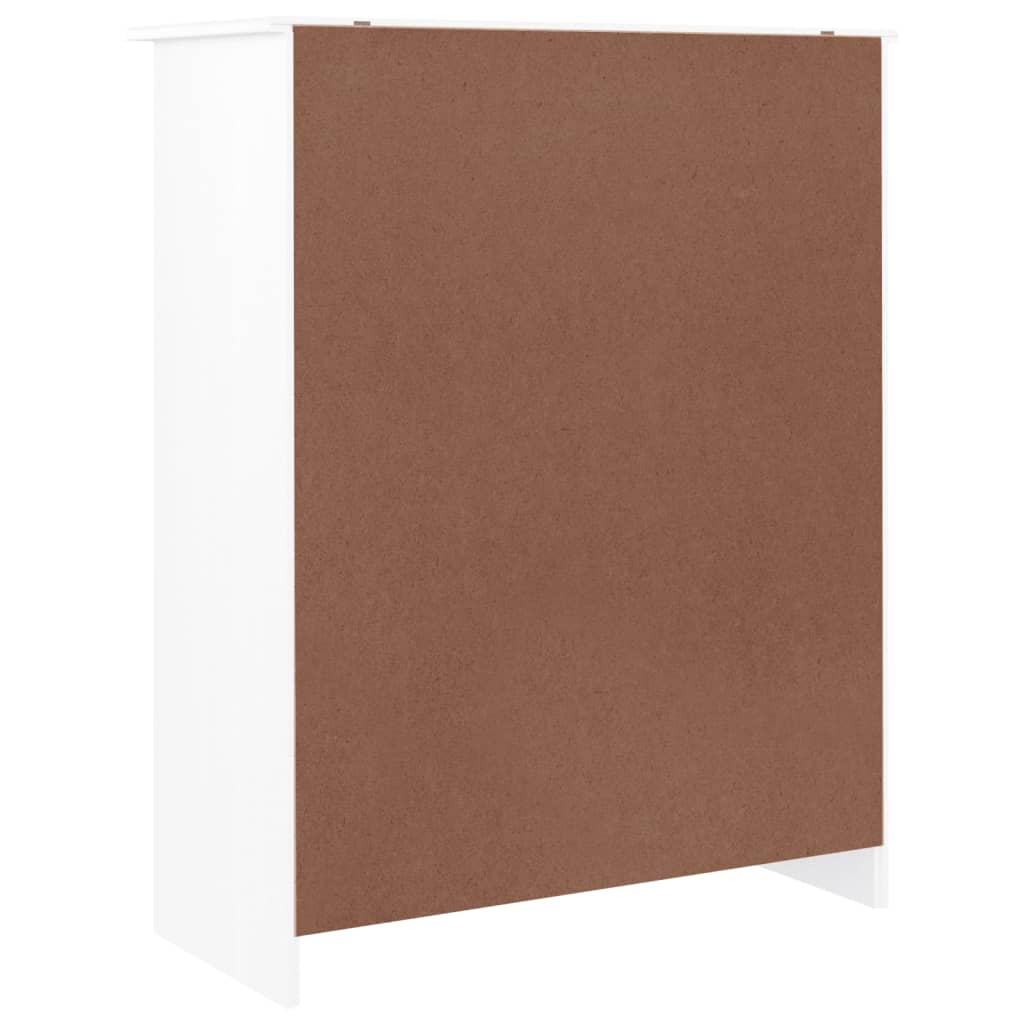 Skoställ Vit Skoskåp ALTA 77x35x96 cm massiv furu