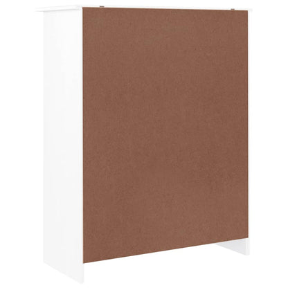 Skoställ Vit Skoskåp ALTA 77x35x96 cm massiv furu