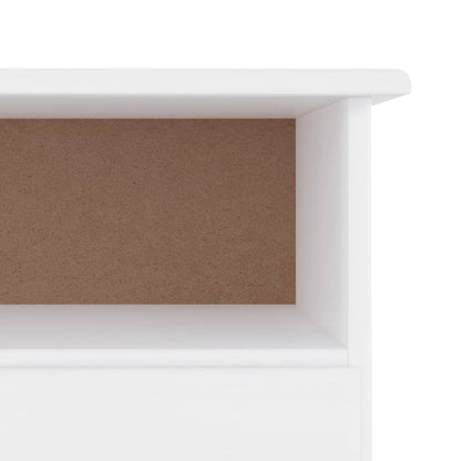 TV-Möbel Vit TV-Bänk med lådor ALTA 100x35x41 cm massiv furu