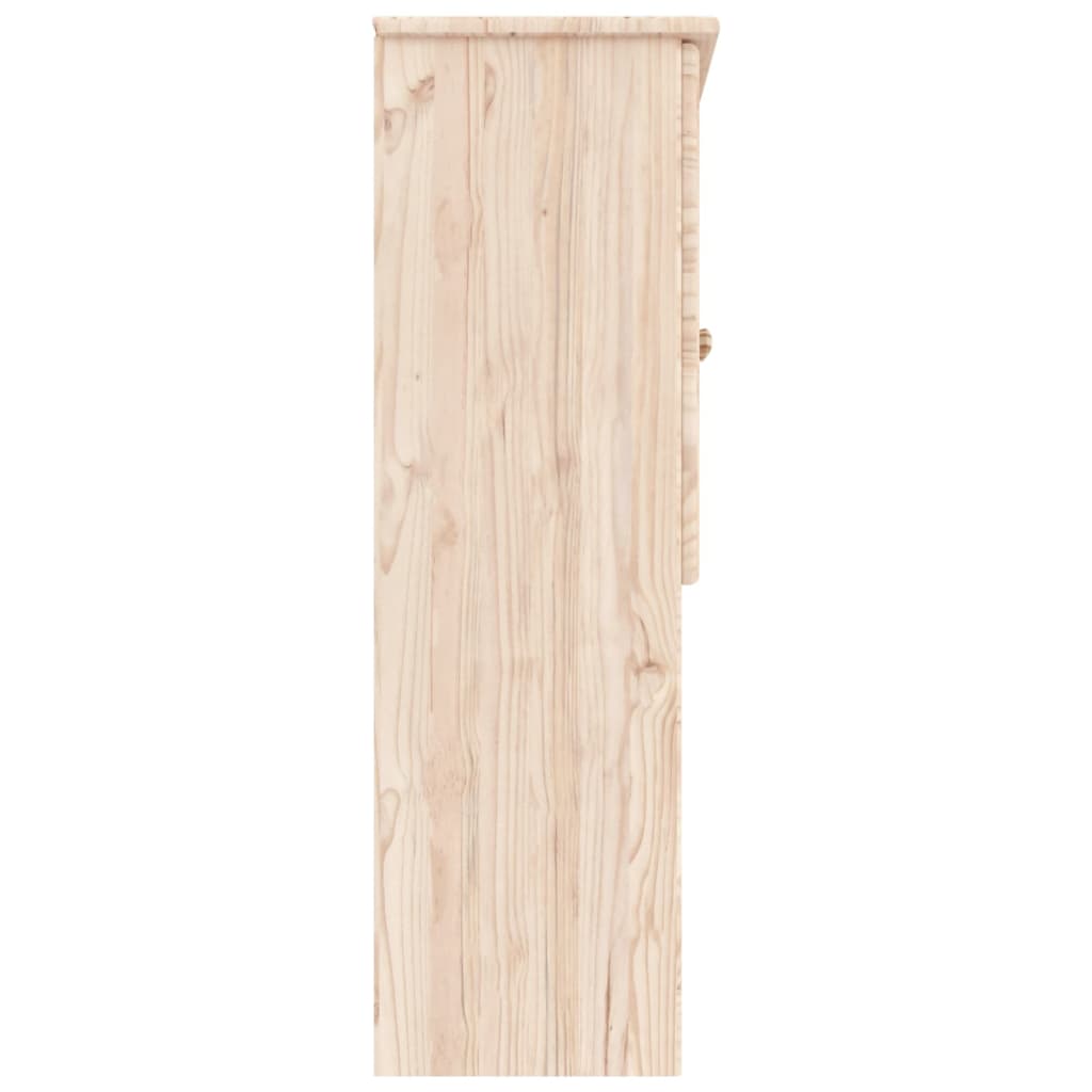 Skåp Trä Överdel 77x30x92 cm massiv furu
