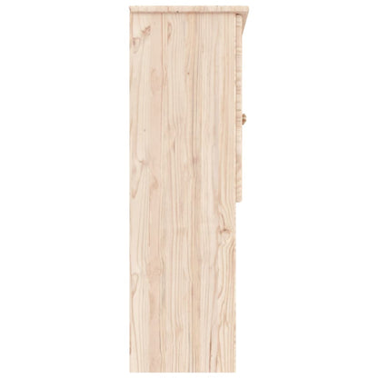 Skåp Trä Överdel 77x30x92 cm massiv furu