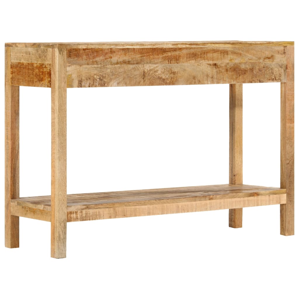 Avlastningsbord med 2 lådor 110x35x75 cm massivt mangoträ