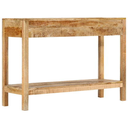 Avlastningsbord med 2 lådor 110x35x75 cm massivt mangoträ