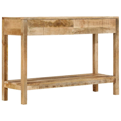 Avlastningsbord med 2 lådor 110x35x75 cm massivt mangoträ