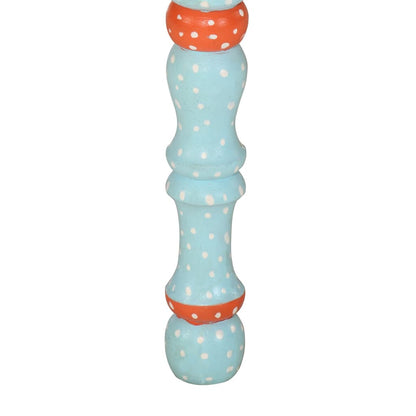 Soffbord Trä blå handmålat massivt mangoträ