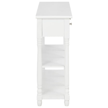 Avlastningsbord Konsollbord Vit 110x30x76 cm
