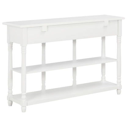 Avlastningsbord Konsollbord Vit 110x30x76 cm