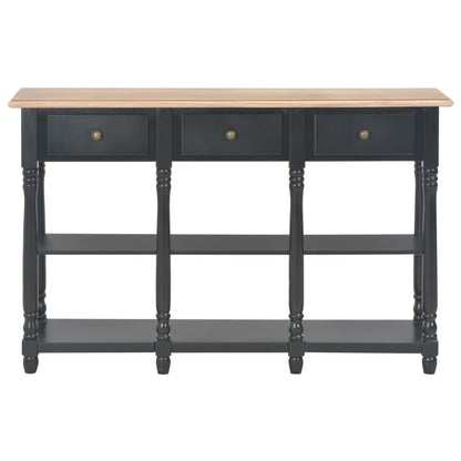 Avlastningsbord Konsollbord Svart 110x30x76 cm