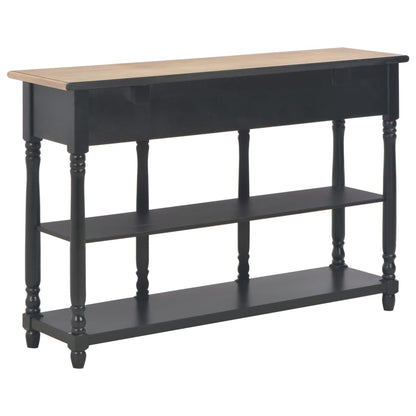 Avlastningsbord Konsollbord Svart 110x30x76 cm