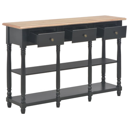 Avlastningsbord Konsollbord Svart 110x30x76 cm