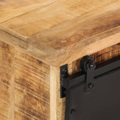 Skänk Trä 80x30x55 cm massivt grovt mangoträ