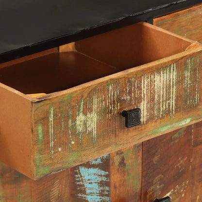 Skänk Trä 140x35x70 cm massivt återvunnet Trä och metall