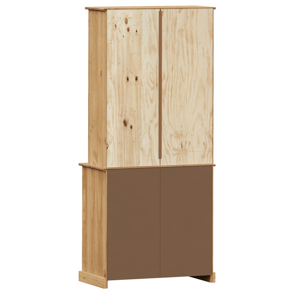 Skåp Trä VIGO 78x40x175 cm massiv furu