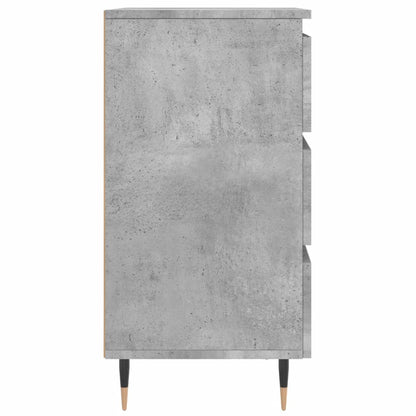 Sängbord 2 st betonggrå 40x35x69 cm konstruerat trä