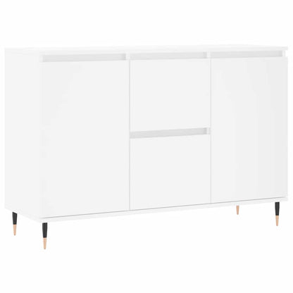 Skänk vit 101,5x35x70 cm konstruerat trä