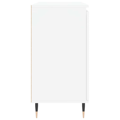 Skänk vit 101,5x35x70 cm konstruerat trä