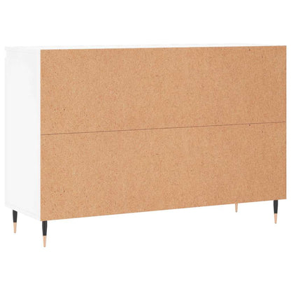 Skänk vit 101,5x35x70 cm konstruerat trä