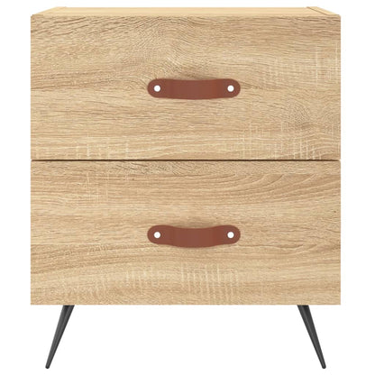 Sängbord 2 st sonoma-ek 40x35x47,5 cm konstruerat trä