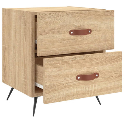 Sängbord 2 st sonoma-ek 40x35x47,5 cm konstruerat trä