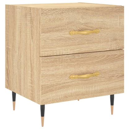 Sängbord 2 st sonoma-ek 40x35x47,5 cm konstruerat trä