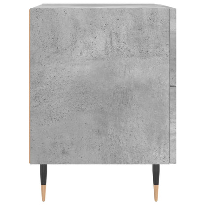 Sängbord 2 st betonggrå 40x35x47,5 cm konstruerat trä
