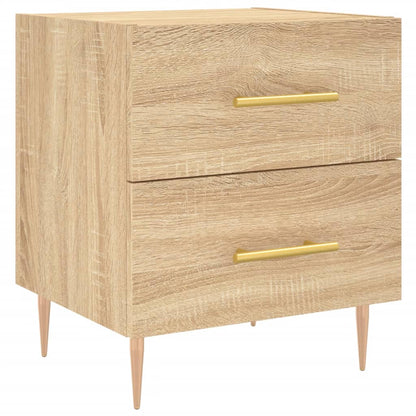 Sängbord 2 st sonoma-ek 40x35x47,5 cm konstruerat trä