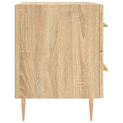 Sängbord 2 st sonoma-ek 40x35x47,5 cm konstruerat trä
