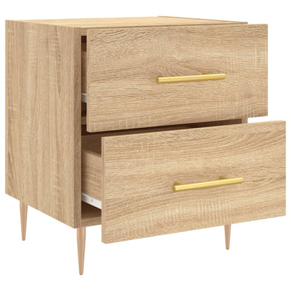 Sängbord 2 st sonoma-ek 40x35x47,5 cm konstruerat trä