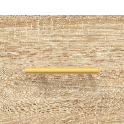 Sängbord 2 st sonoma-ek 40x35x47,5 cm konstruerat trä