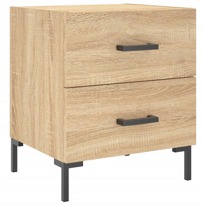 Sängbord 2 st sonoma-ek 40x35x47,5 cm konstruerat trä