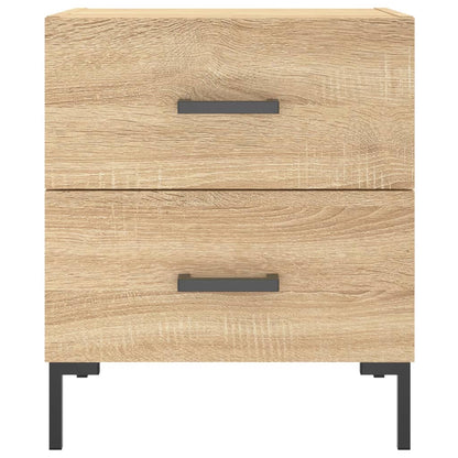 Sängbord 2 st sonoma-ek 40x35x47,5 cm konstruerat trä