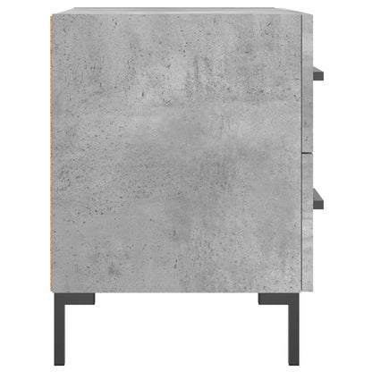 Sängbord 2 st betonggrå 40x35x47,5 cm konstruerat trä