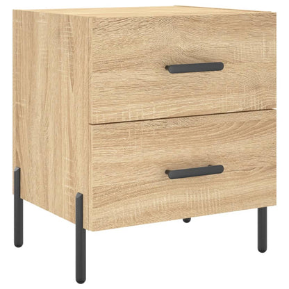 Sängbord 2 st sonoma-ek 40x35x47,5 cm konstruerat trä