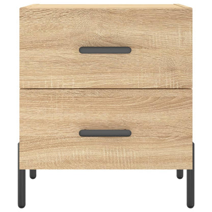 Sängbord 2 st sonoma-ek 40x35x47,5 cm konstruerat trä