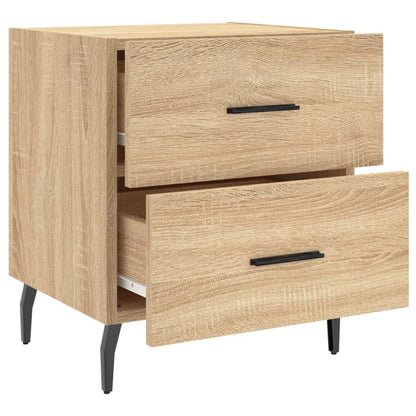 Sängbord 2 st sonoma-ek 40x35x47,5 cm konstruerat trä