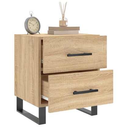 Sängbord 2 st sonoma-ek 40x35x47,5 cm konstruerat trä