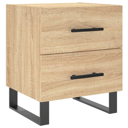 Sängbord 2 st sonoma-ek 40x35x47,5 cm konstruerat trä