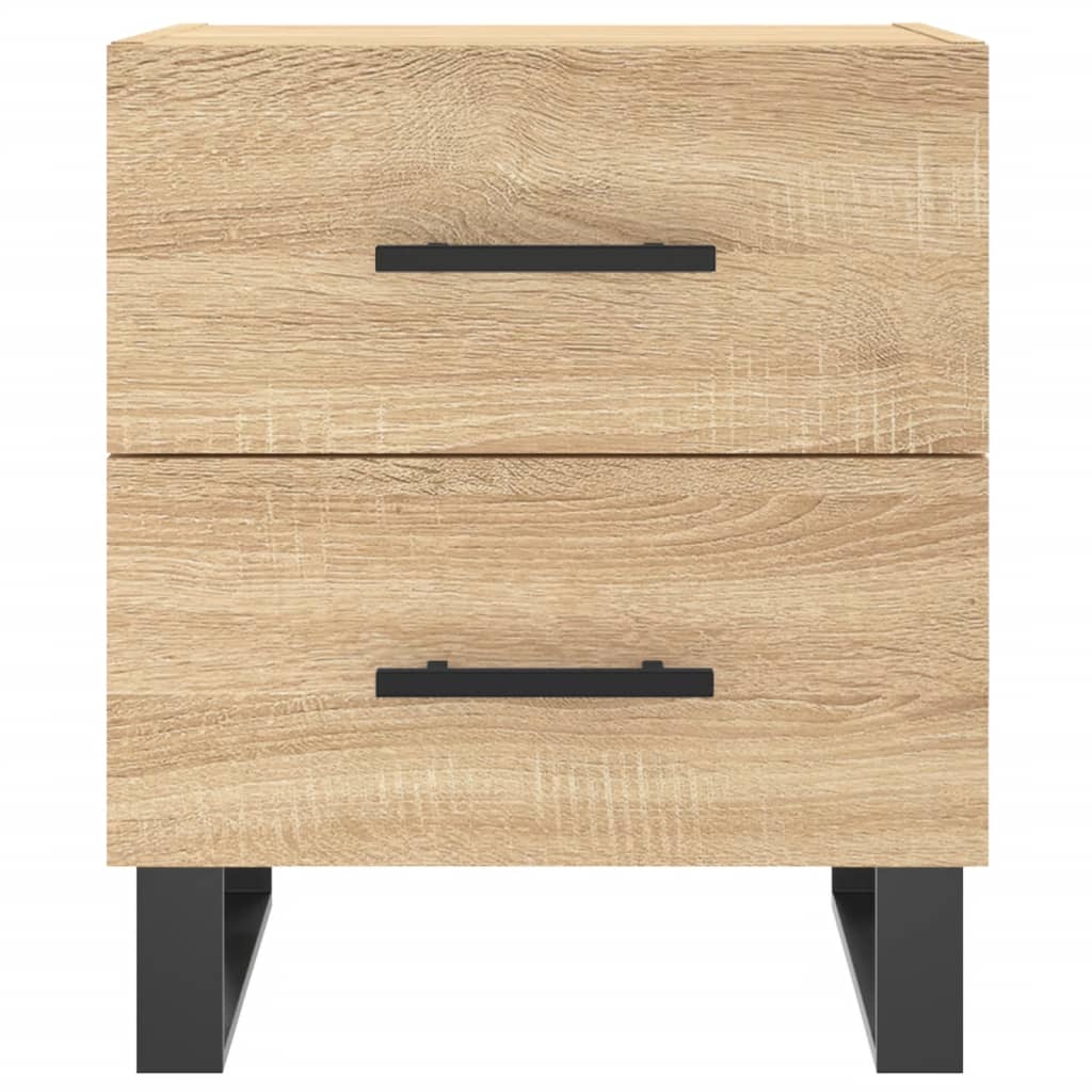 Sängbord 2 st sonoma-ek 40x35x47,5 cm konstruerat trä