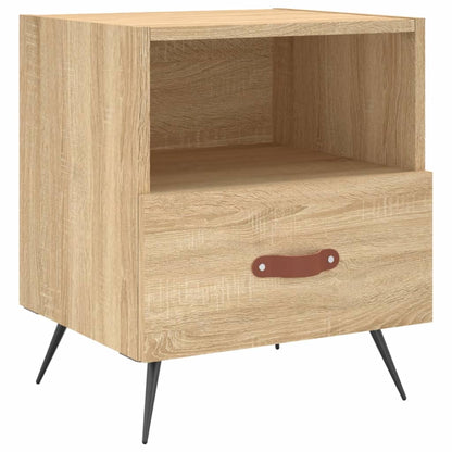 Sängbord 2 st sonoma-ek 40x35x47,5 cm konstruerat trä