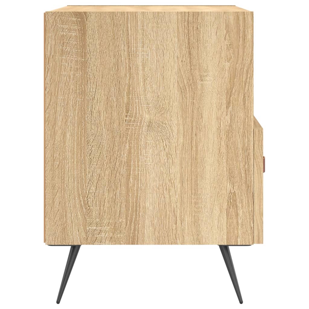 Sängbord 2 st sonoma-ek 40x35x47,5 cm konstruerat trä