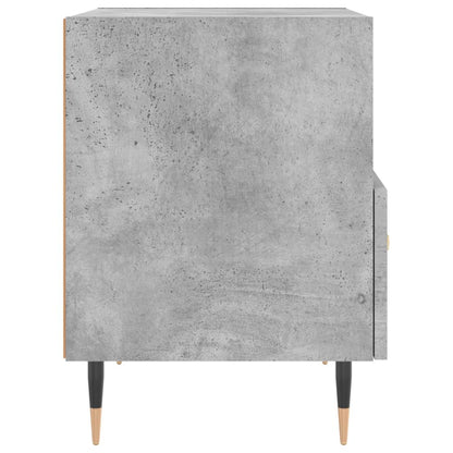 Sängbord 2 st betonggrå 40x35x47,5 cm konstruerat trä