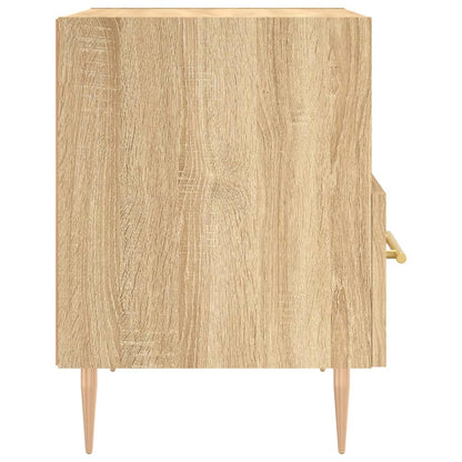 Sängbord 2 st sonoma-ek 40x35x47,5 cm konstruerat trä