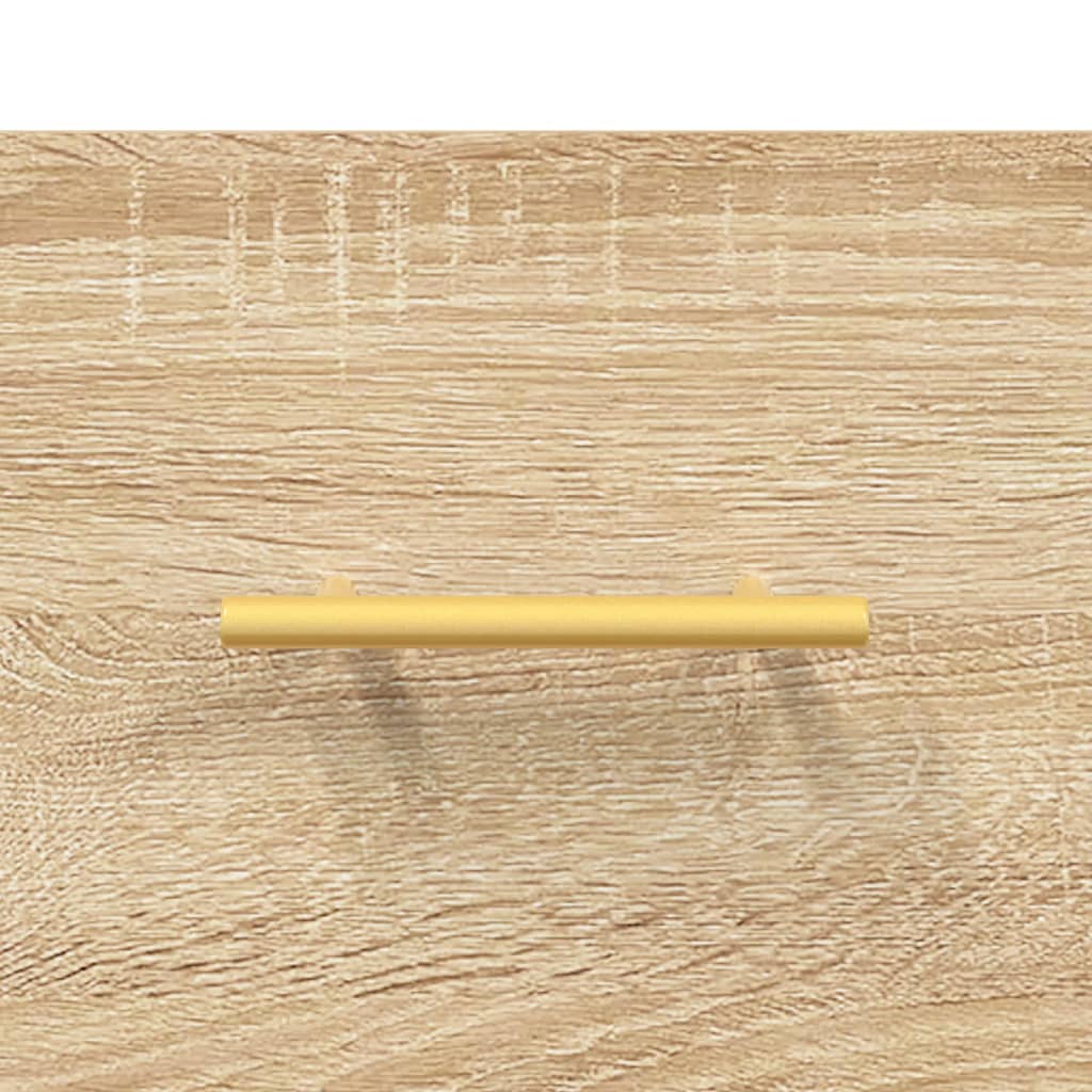 Sängbord 2 st sonoma-ek 40x35x47,5 cm konstruerat trä